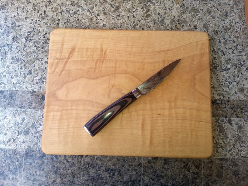 Figured Pecan Double Sided Cutting Board 11 X 8.5 X 3/4 Inches Etsy