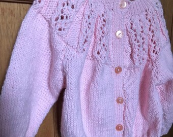 Handmade Knitted Baby Cardigan