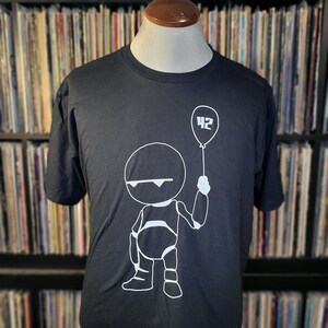 Sad Robot T-Shirt: Sci-Fi Humor, Hand-Screened Cotton Tee