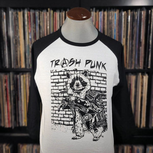 Trash Punk | Dirty Racoon | Headshop | Underground Handmade Rock Tee by Happy Nerdy/HappyNerdyShirtCo