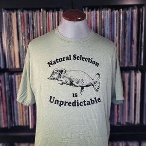 Natural Selection is Unpredictable | Comfy Handmade Platypus shirt | Unique Animal Shirt | Weird Gift by Happy Nerdy/HappyNerdyShirtCo