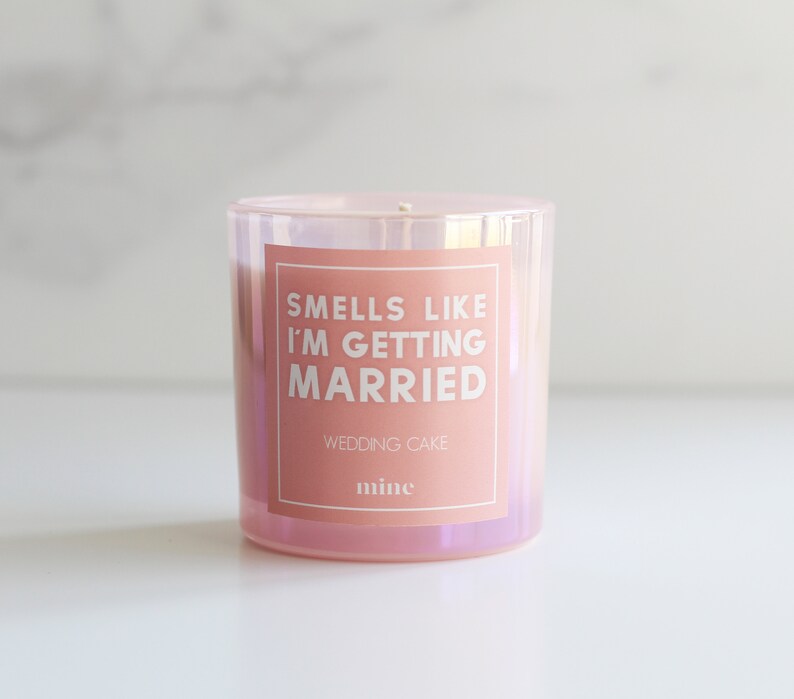 Wedding Cake Candle Smells Like I'm Getting Married Gift Etsy