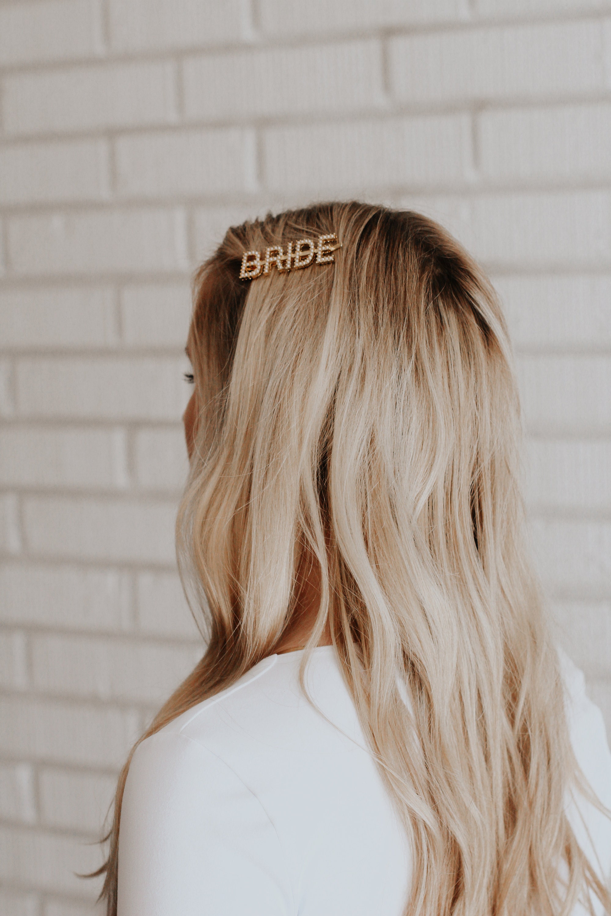 Bachelorette Hair Accessory, Bride Gold Letter Hair Pin, Bridal Hair …