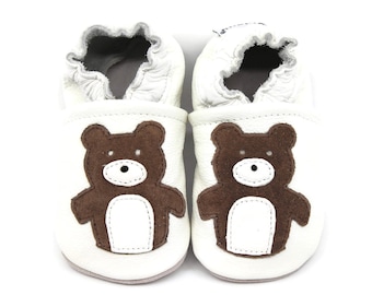 Anti-Slip Soft Sole Sneaker Baby Boys Girls Bear PAW Animal Slipper Boots Toddler Infant Crib Shoes First Walking Prewalker Shoes Brown Plush Furry House Slippers for 0-6 Months