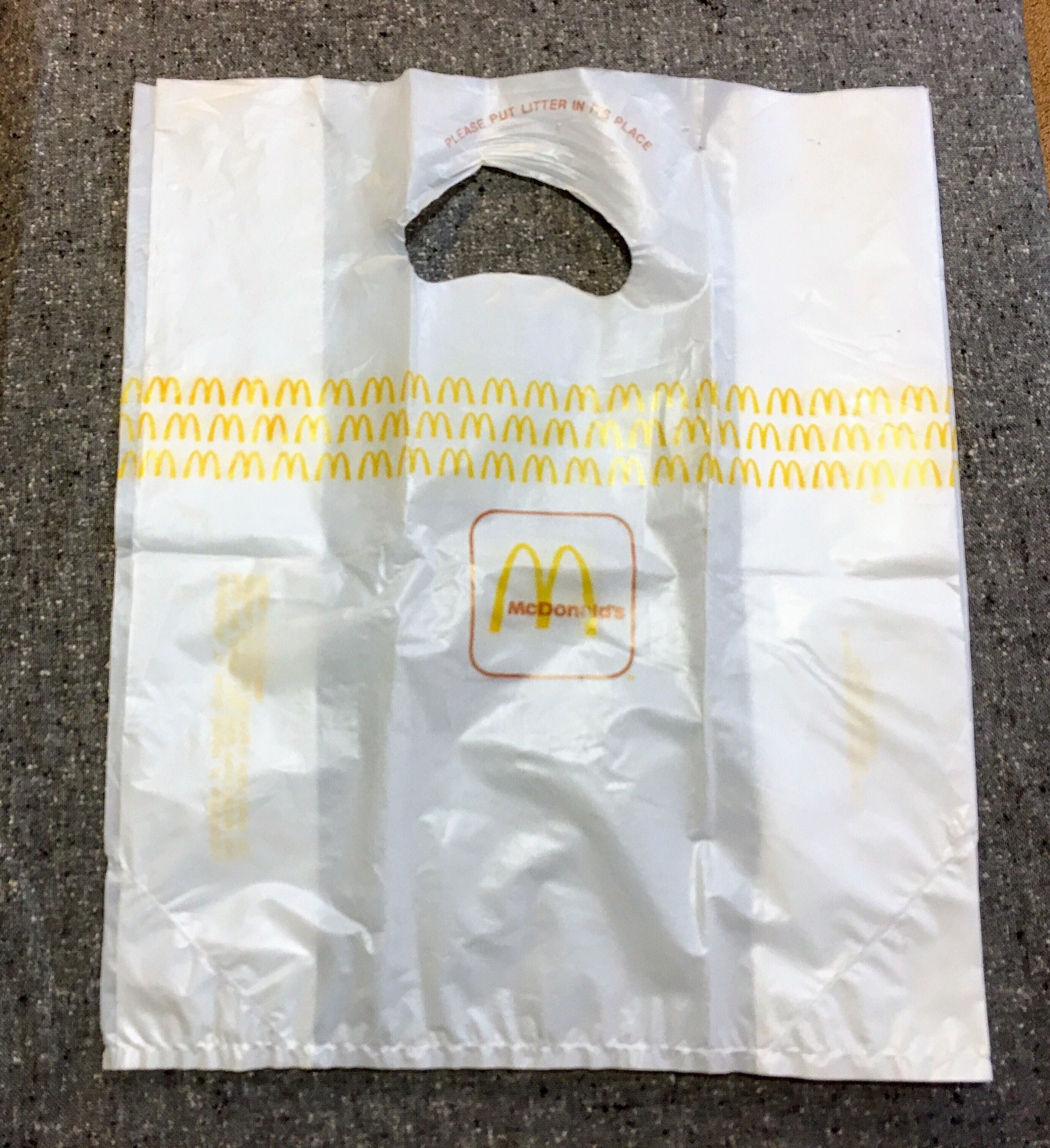1987 McDonalds TakeOut Plastic Bag Vintage USA Etsy