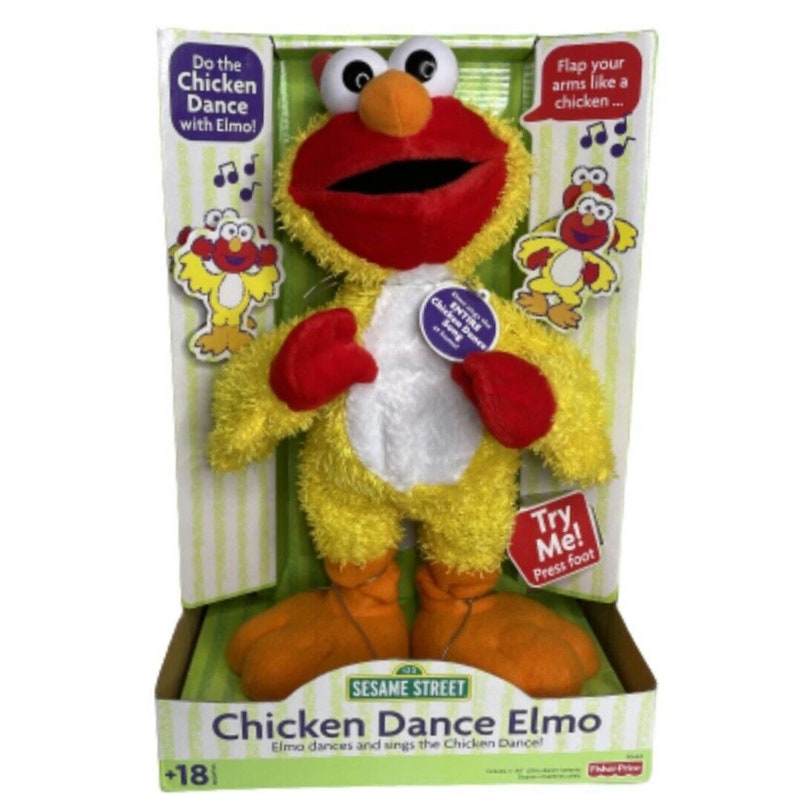Vintage Sesame Street Chicken Dance Sings Elmo Animated New in Etsy