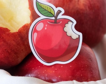 Enchanted Bitten Apple Sticker | Snow White, Water Resistant