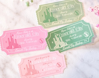 Wicked Emerald City Ticket Sticker | Oz Broadway Stickers