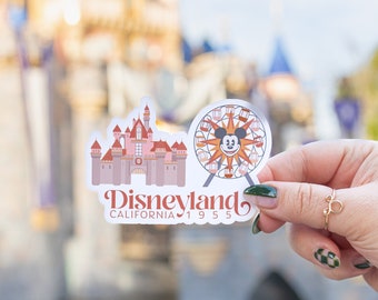 Disneyland + California Adventure Park Hopper | Disney, Parkhopper, 3” Water Resistant Shiny or Holographic Stickers | Riley Rudd Co.