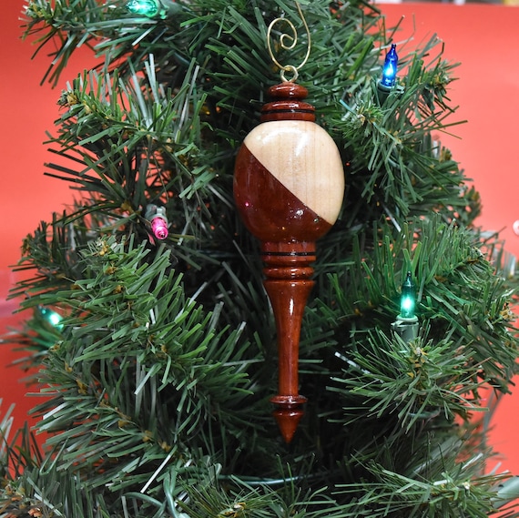 Wooden Hand-turned Christmas Ornament