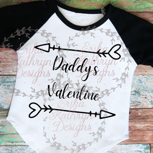 Daddy's Valentine SVG | fun design for babies and little girls | personal and commercial use