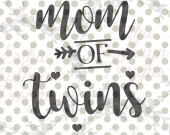 Download Mom Of Twins Svg Etsy