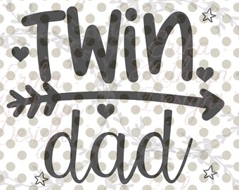 Download Dad Of Twins Svg Etsy