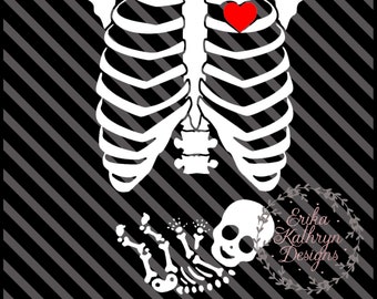 Download Pregnant Skeleton Etsy