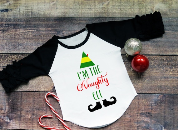 I'm the Naughty Elf SVG Digital Download Fun Design | Etsy