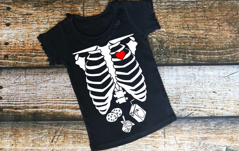 Child Skeleton With Food SVG Etsy