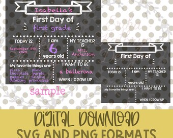 Chalkboard SVG | fun design for back to school chalkboard | personal and commercial use | non-American spelling SVG included