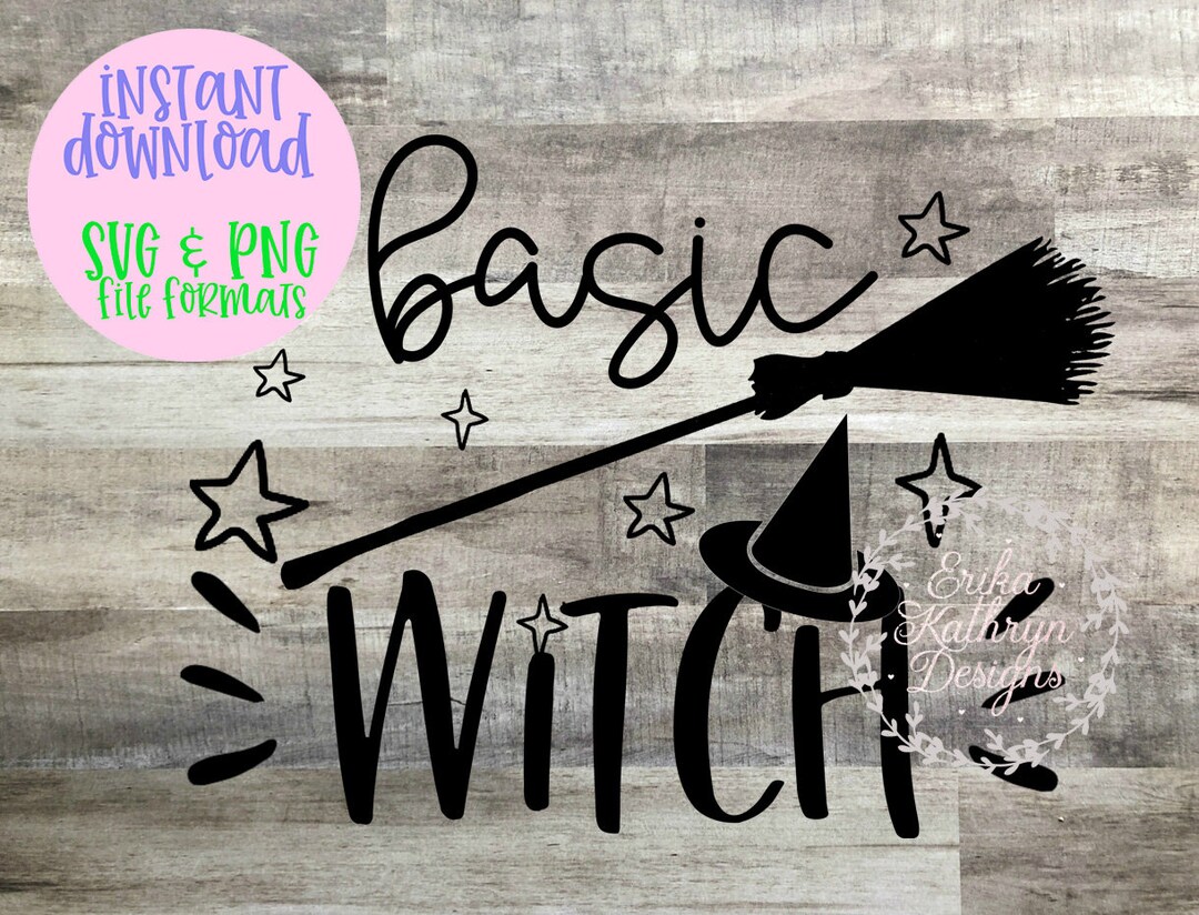 Basic Witch SVG - Etsy