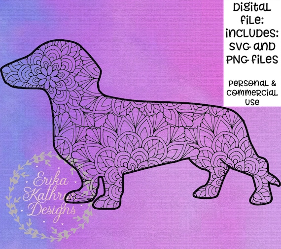 Download Dachshund Mandala Svg Etsy
