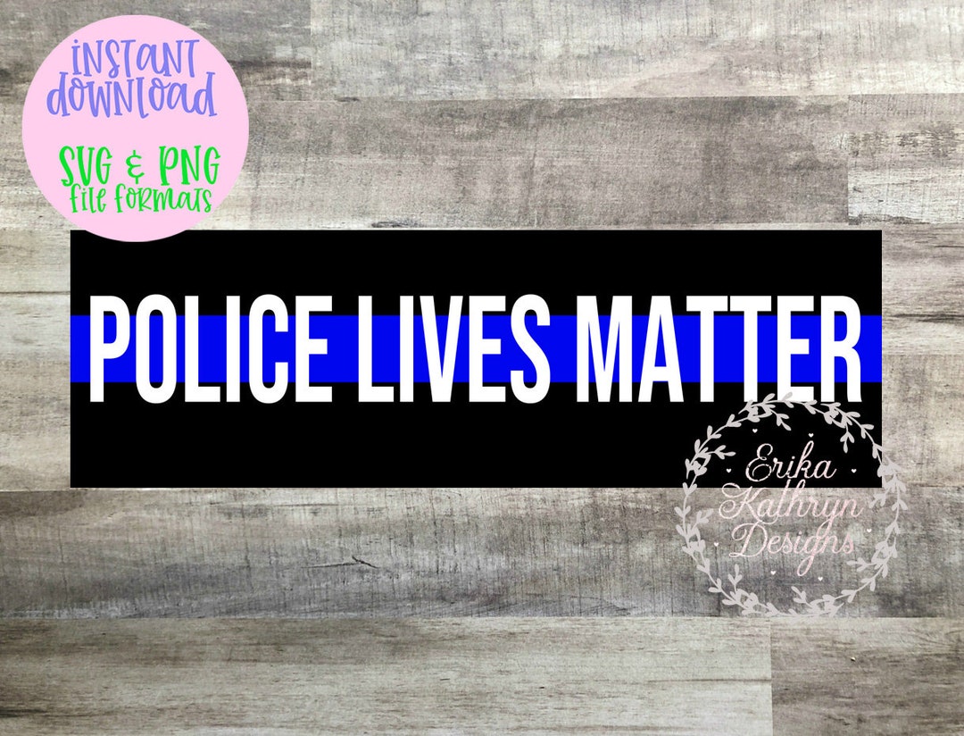 Police Lives Matter digital Download SVG File - Etsy