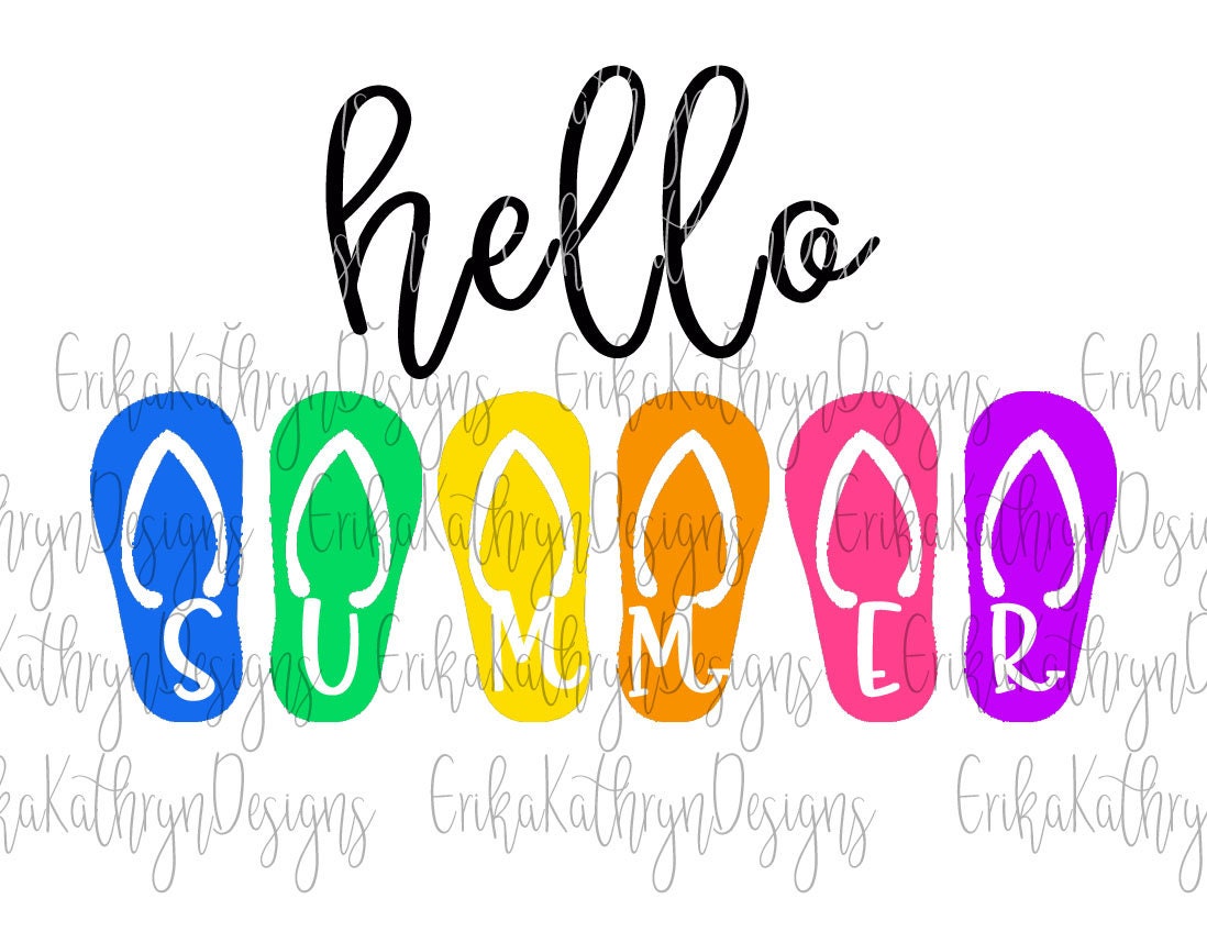 Hello Summer SVG - Etsy