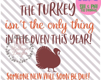 Pregnancy Thanksgiving Svg | Etsy