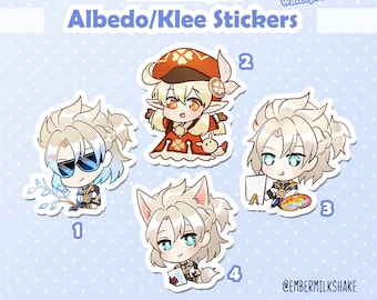 ALBEDO & KLEE Stickers Genshin Impact