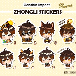 ZHONGLI Aufkleber Genshin Impact
