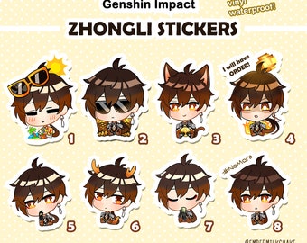 ZHONGLI Stickers Genshin Impact