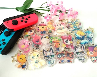 Animal Crossing Holographic Double Sided Acrylic Charms