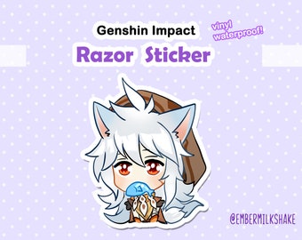 RAZOR Stickers Genshin Impact