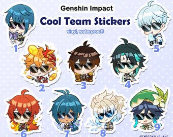 COOL TEAM Stickers Genshin Impact