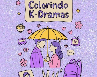 Korean drama-themed coloring book Electronic coloring  (PDF Download)