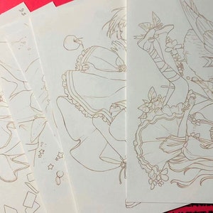 NEW Adult Coloring Pages|Scan the original line|Fairy girl Coloring Pages Printable PDF Download