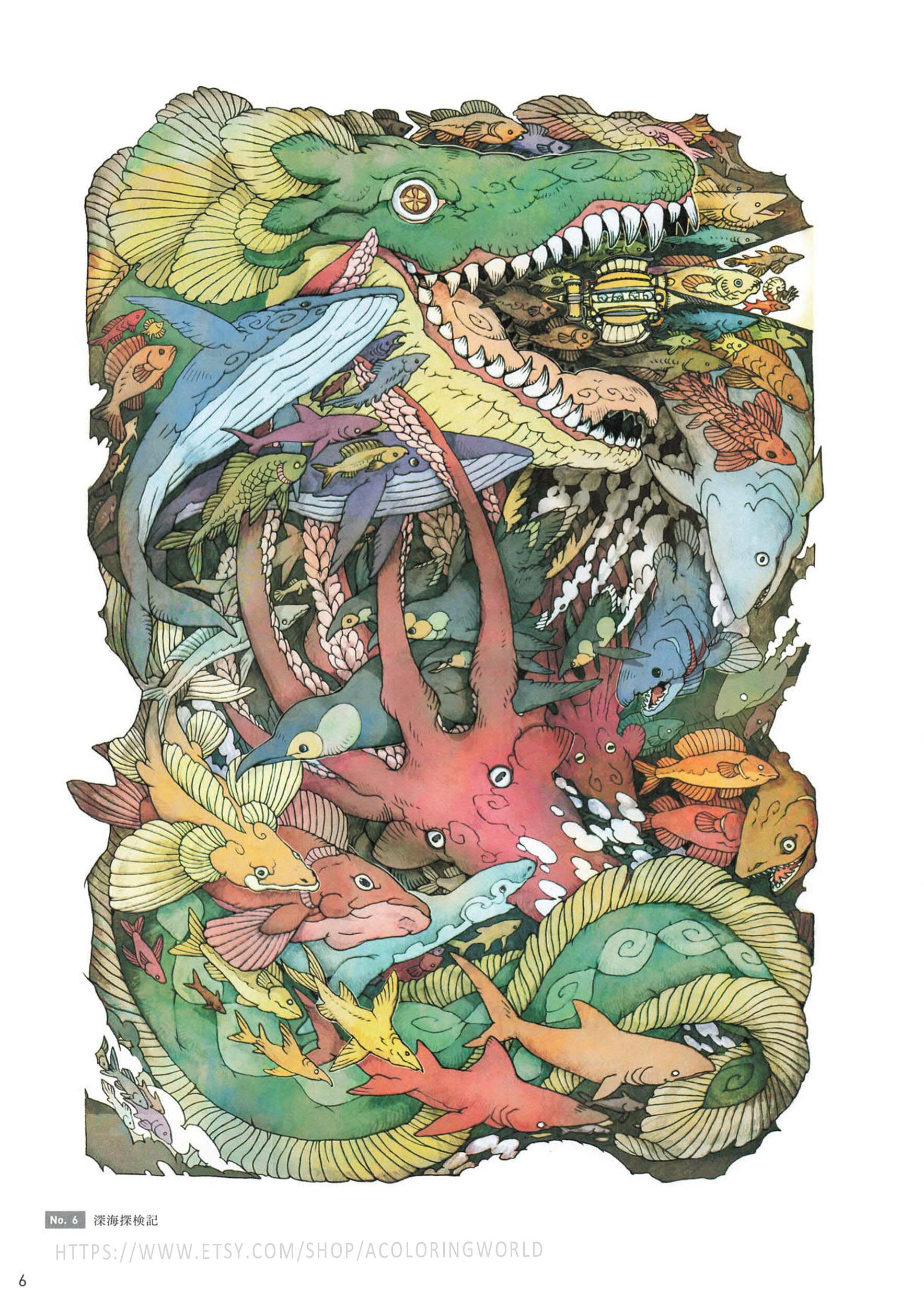 Japan Coloring Book，coloring Page Pdf,collection，pdf Coloring Book - Etsy