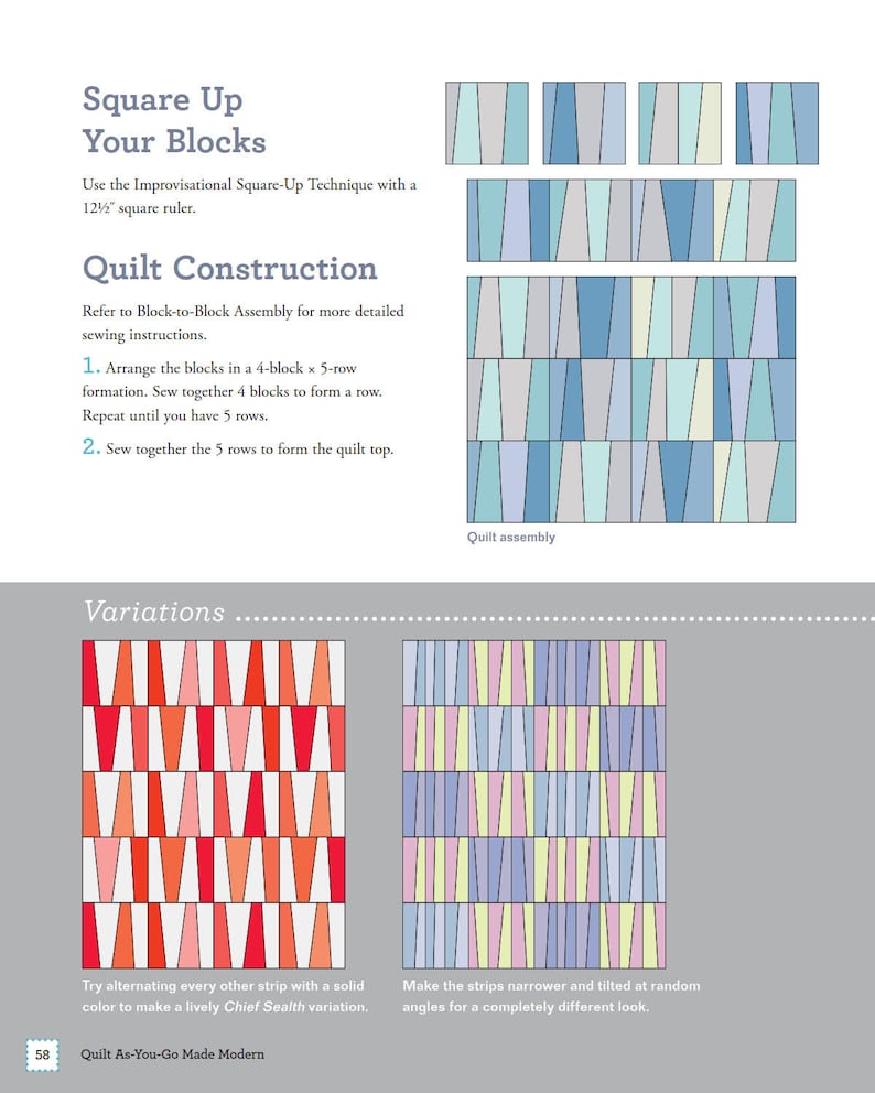 Patchwork Quilt Tutorial: DIY Illustrated E-book (PDF) image 6