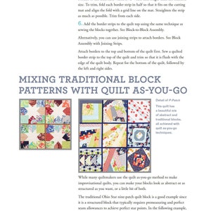 Patchwork Quilt Tutorial: DIY Illustrated E-book (PDF) image 4