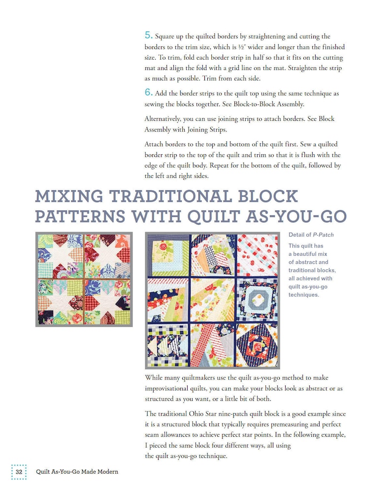 Patchwork Quilt Tutorial: DIY Illustrated E-book (PDF) image 4
