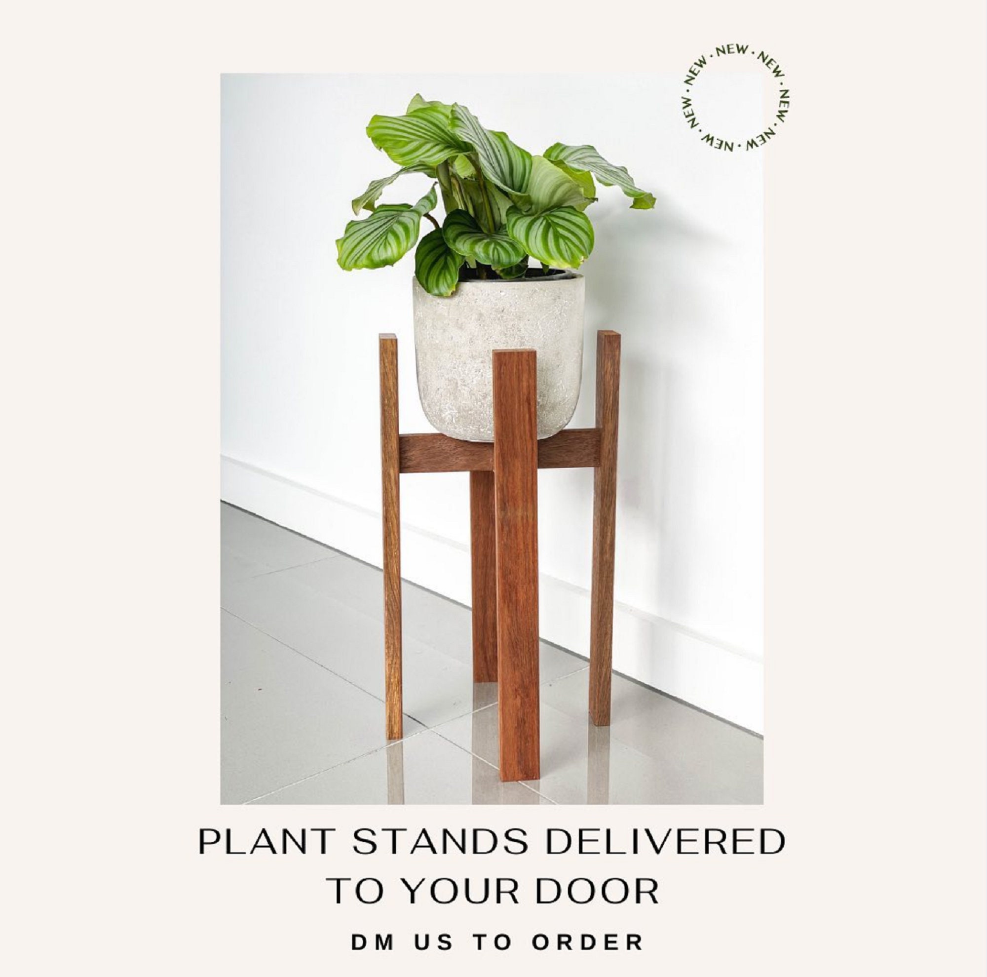 Pot Plant Stand Handmade and Hardwood Etsy