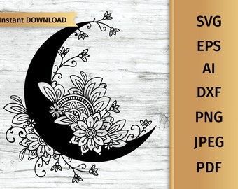 Download Moon svg | Etsy