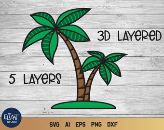 Download 3d Palm Tree Etsy