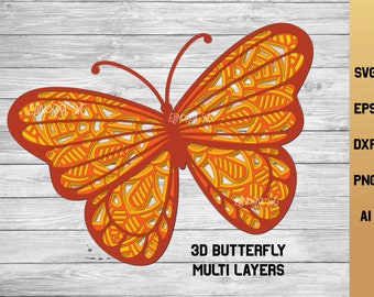 Download Butterfly Mandala Svg Etsy PSD Mockup Templates