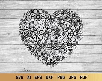 Download Heart Mandala Etsy