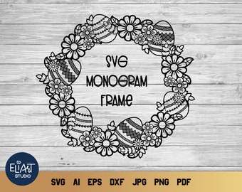 Download Easter Wreath Svg Etsy