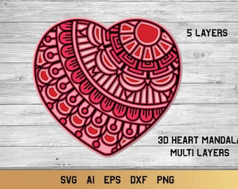 Download 3d Heart Svg Etsy