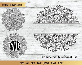 Download Mandala Monogram Svg Etsy