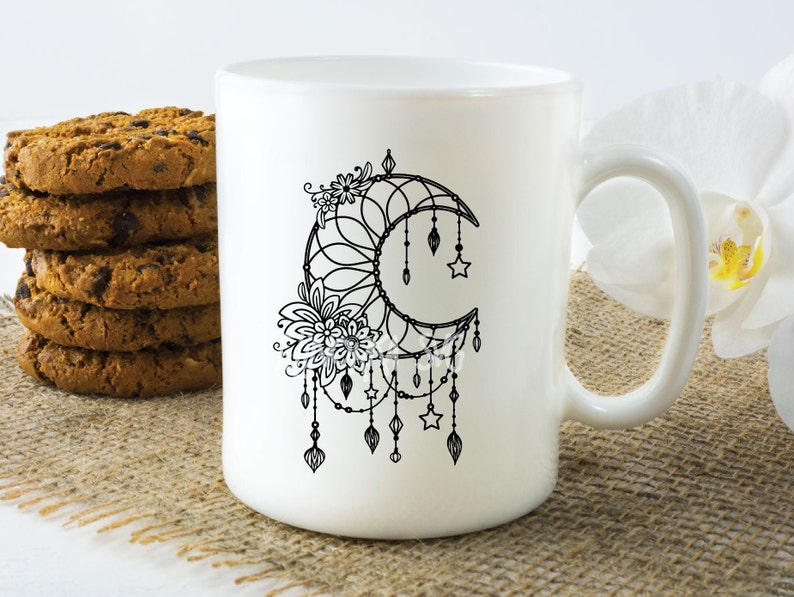 Download Dream Catcher svg Floral Moon Dreamcatcher svg Boho svg | Etsy