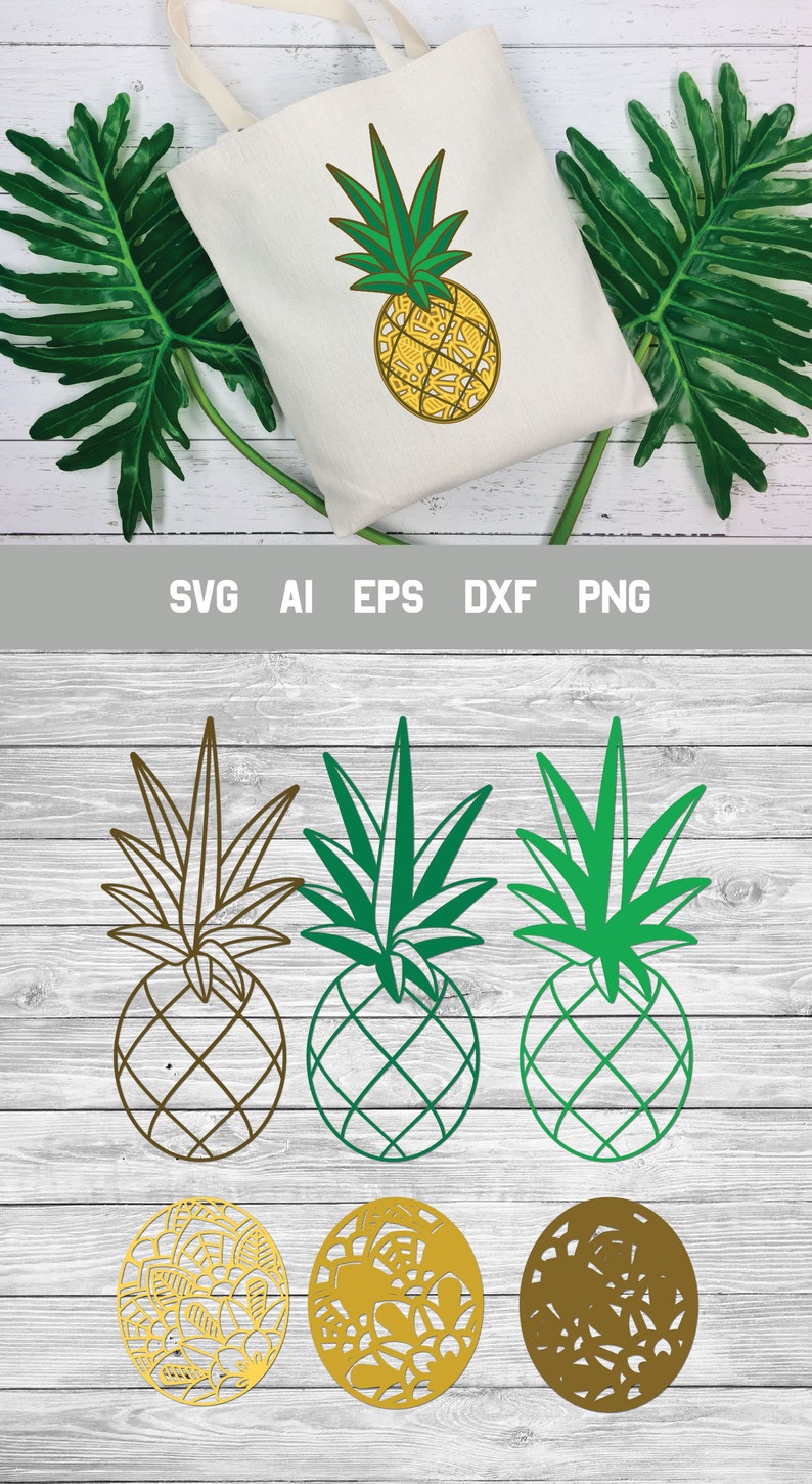 Download Multi Layer SVG 3d Layered Pineapple SVG Pineapple Cut ...