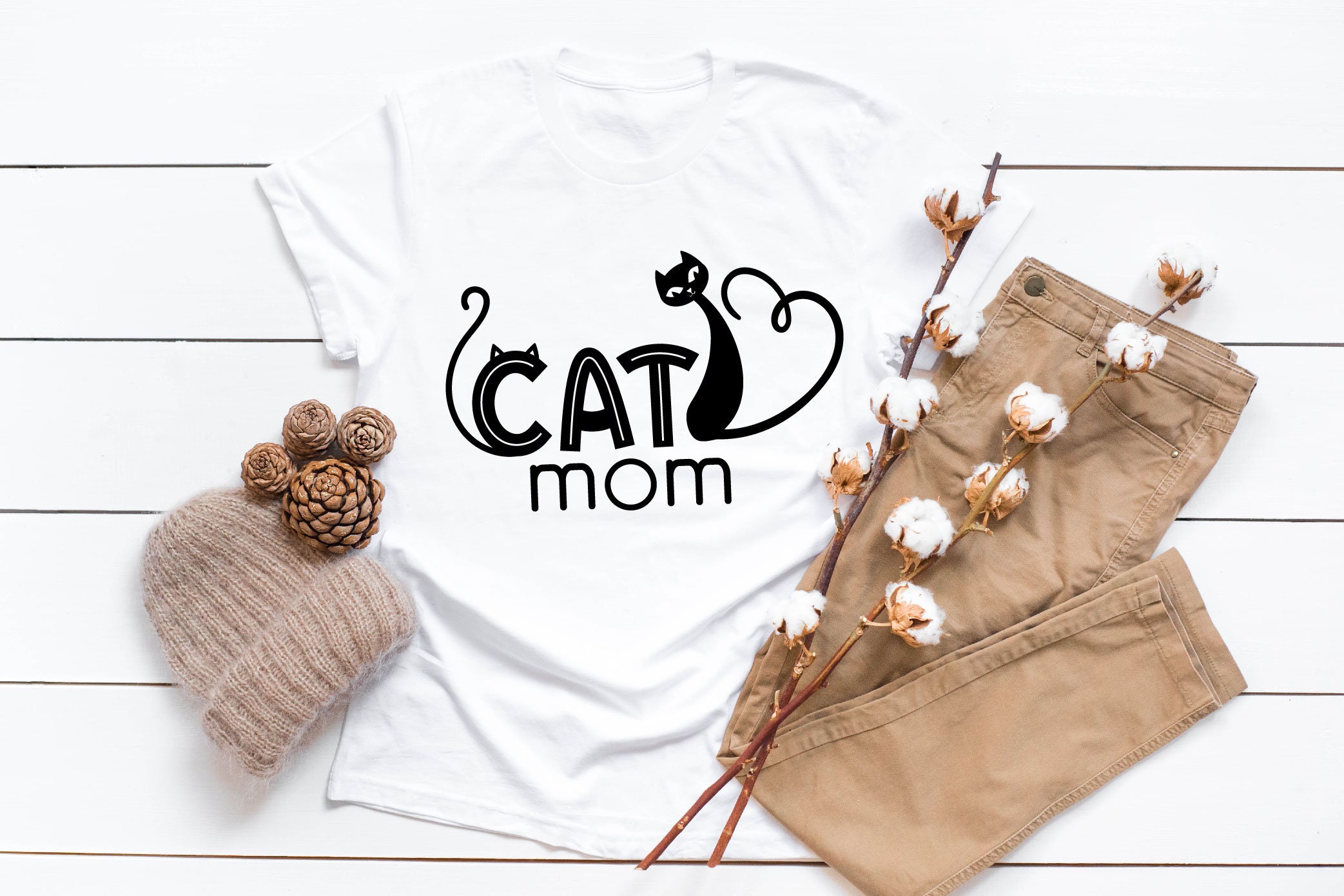 Cat Mom SVG Mothers Day SVG Kitty SVG Cute Animal. - Etsy