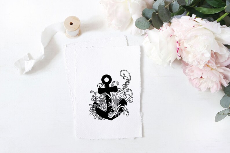 Download Anchor svg Nautical svg Zentangle svg Floral svg Intricate ...